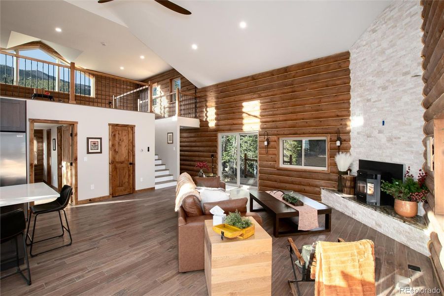 Furnished interior view inside a new home in , Idaho Springs (Image 14).