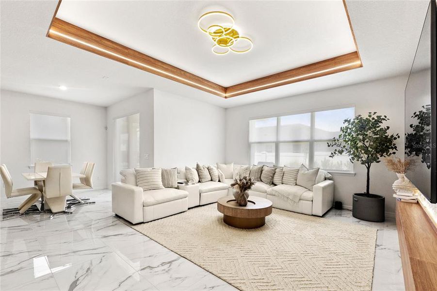 Furnished interior view inside a new home in EverBe, Orlando (Image 13).
