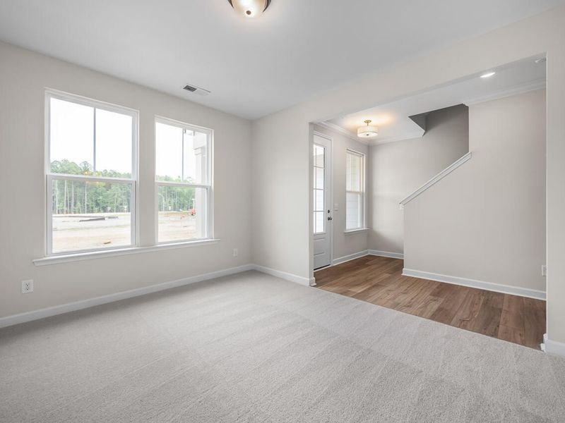 Spacious, unfurnished interior of a new home in Forestville Yard Townhomes, Knightdale (Image 10).