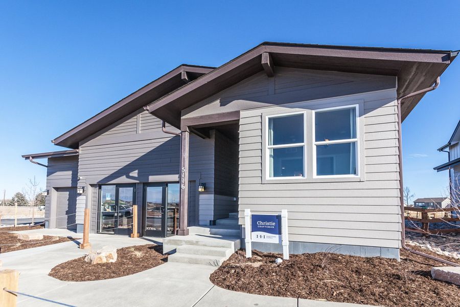Representative exterior details of a home built from the Christie by Hartford Homes in Trailside, Timnath (Image 29).