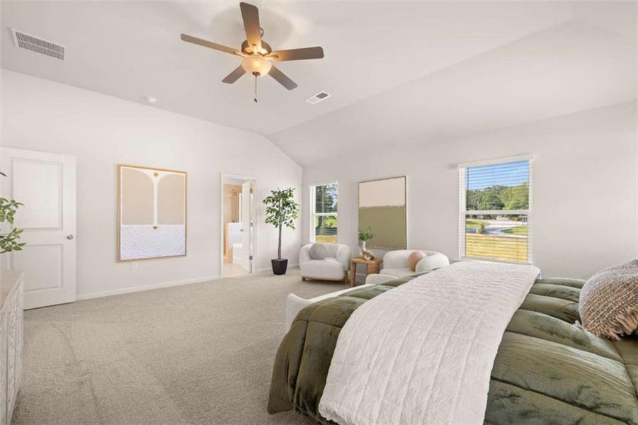 Furnished interior view inside a new home in Kingsmere Estates, Loganville (Image 19).