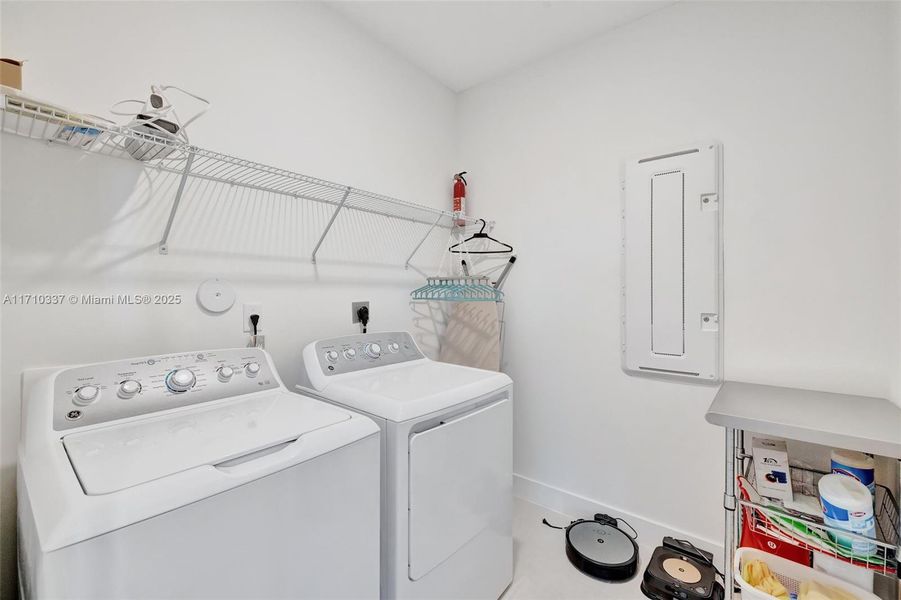 Main laundry area upstairs (second set of laundry machines downstairs)