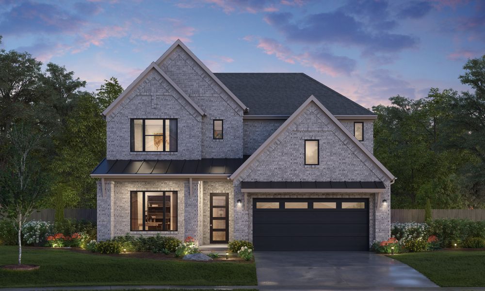 Representative exterior photo of a completed home built from the Tuscany by Tricoast Homes in Canterra Creek 60', Iowa Colony, TX (Image 1). Representative exterior photo of a completed home built from the Tuscany by Tricoast Homes in Canterra Creek 60', Iowa Colony, TX (Image 1).