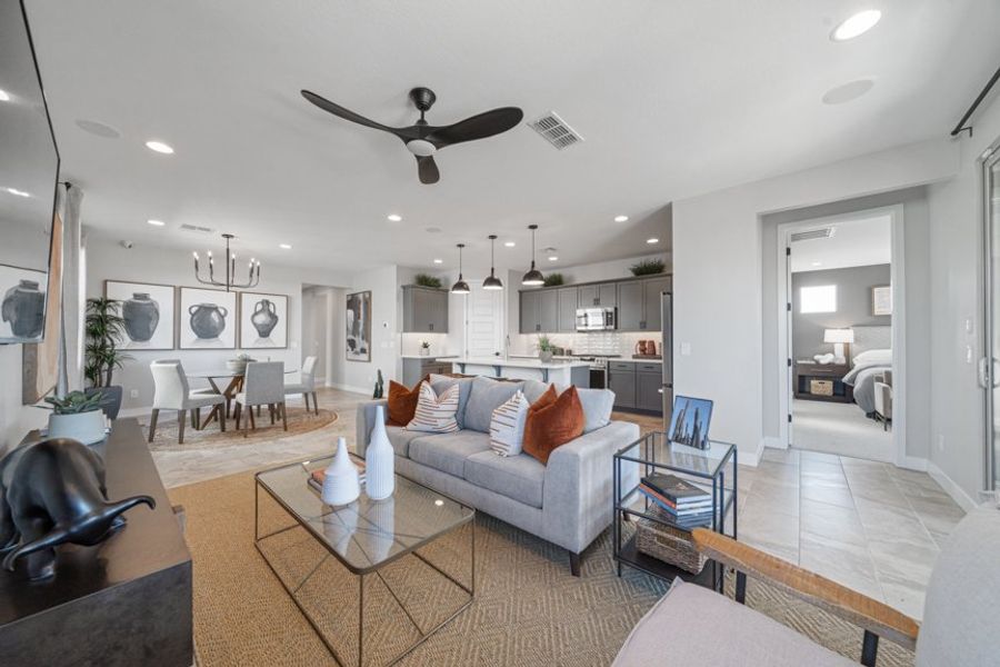 Furnished interior view inside a new home in Estrella, Goodyear (Image 15).