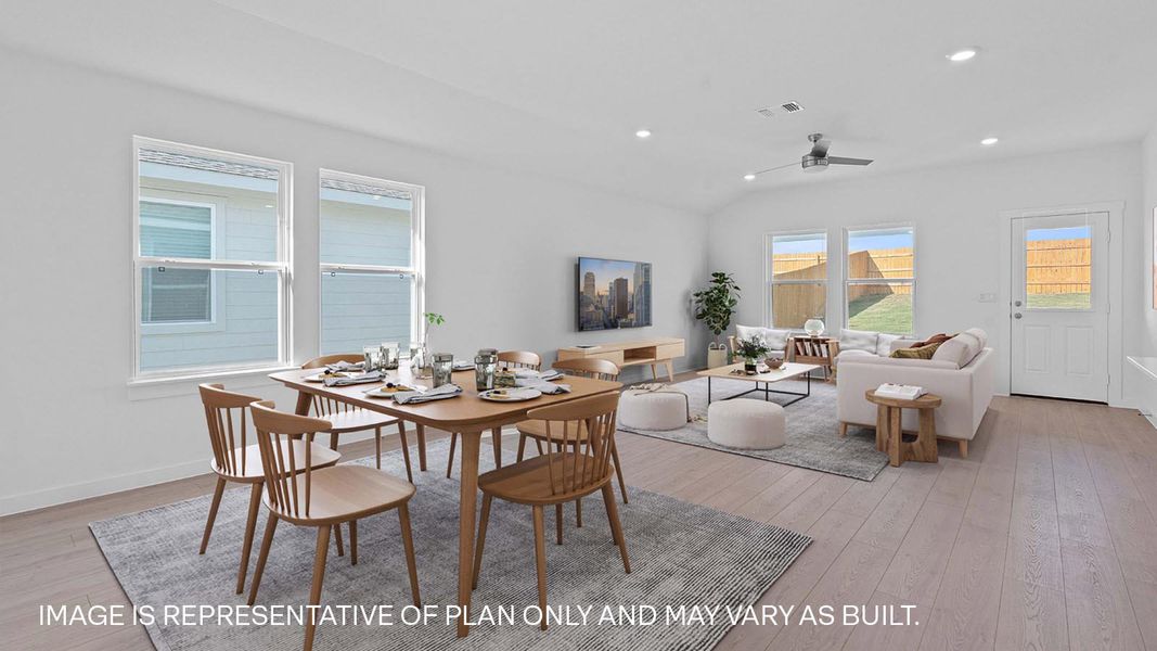 Furnished interior view inside a new home in Trails at Wildhorse, Austin (Image 3).