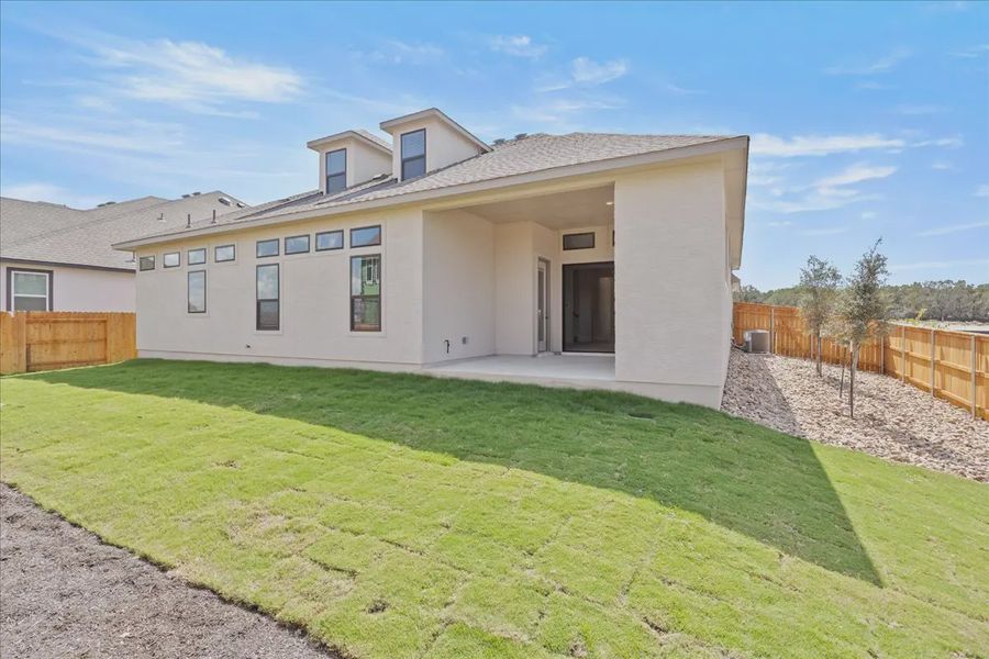 Exterior details and patio area of a home in Sweetwater, Austin (Image 13).