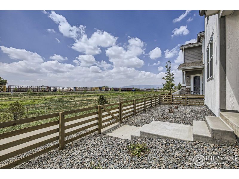 Fully enclosed wood fence - Same Floor Plan, Different Model.