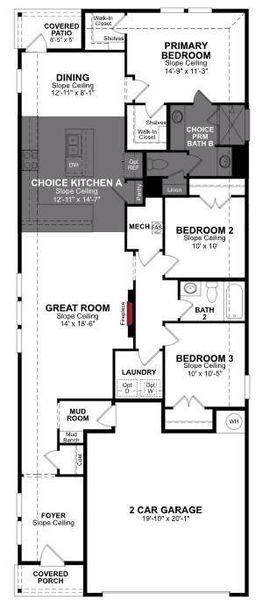 Beazer Homes Churchill Primrose Floorplan.