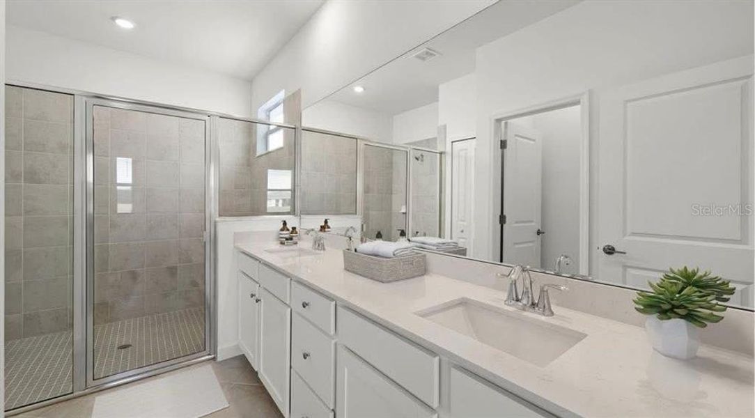 Furnished interior view inside a new home in Island Lakes at Coco Bay: Manor Homes, Englewood (Image 6).