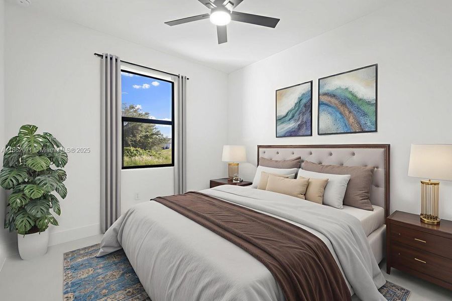 VIRTUAL STAGED THIRD BEDROOM