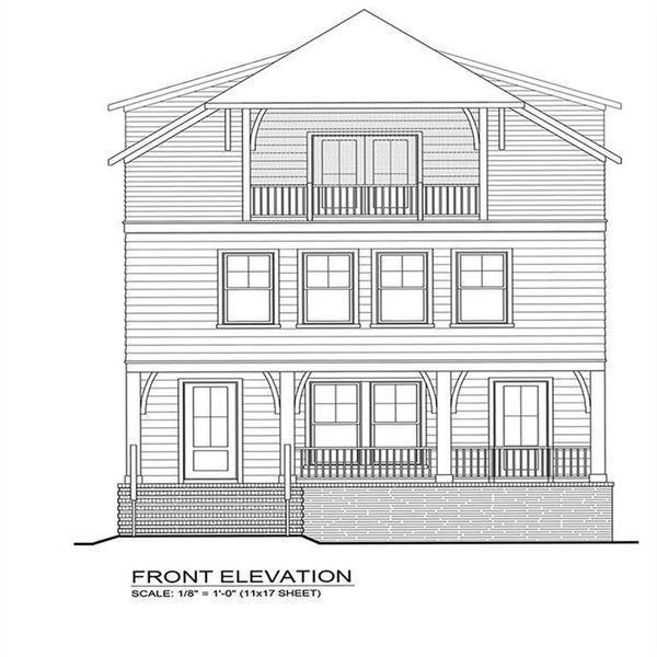 Front exterior of a new home in , Alpharetta, GA, highlighting curb appeal (Image 7).