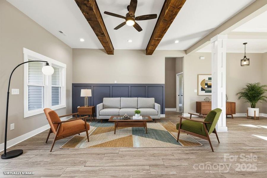 Furnished interior view inside a new home in , Hendersonville (Image 12).