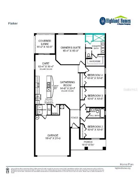 2D floor plan layout of this home in Cypress Ridge Ranch, Wimauma, FL (Image 2).