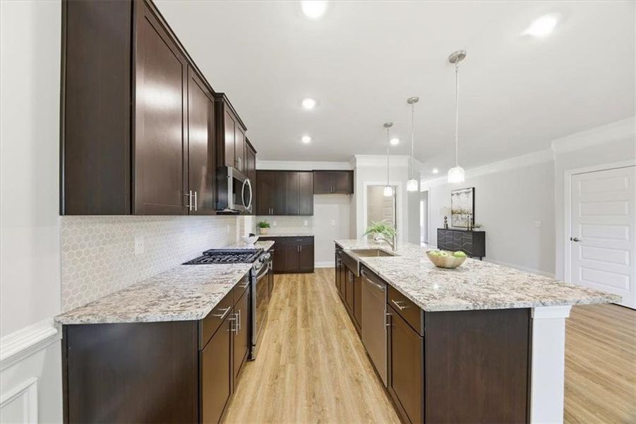 Furnished interior view inside a new home in Tuscany Hills, Douglasville (Image 19).
