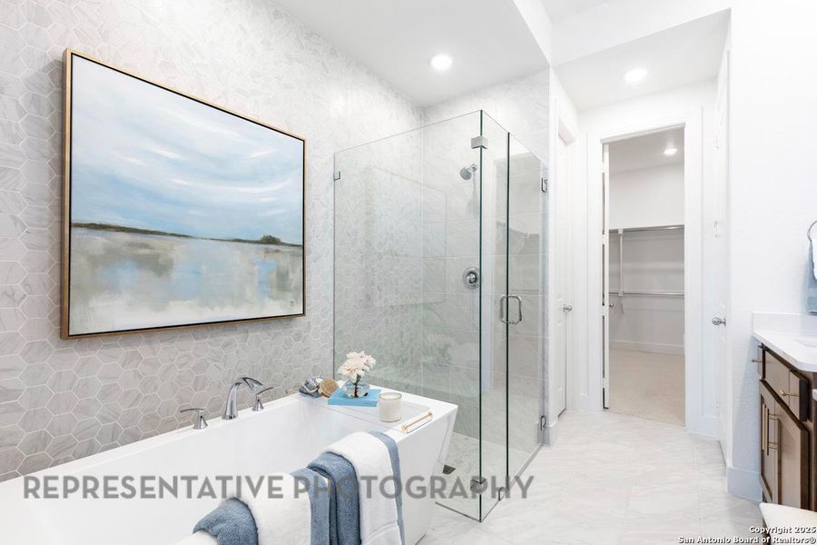 Furnished interior view inside a new home in Weston Oaks, San Antonio (Image 6). Furnished interior view inside a new home in Weston Oaks, San Antonio (Image 6).