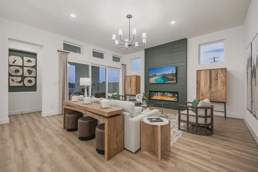 Representative furnished interior of a home built from the Adelaide by Chesmar Homes in Heimer Estates at Garden Ridge, Fulshear (Image 4).