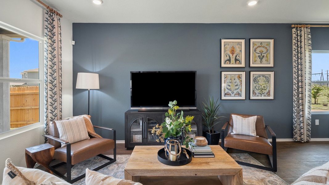 Representative furnished interior of a home built from the The Kendall by D.R. Horton in Talavera, Kyle (Image 19). Representative furnished interior of a home built from the The Kendall by D.R. Horton in Talavera, Kyle (Image 19).