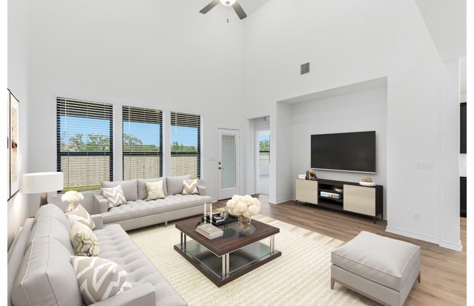 Furnished interior view inside a new home in Horizon Ridge, San Antonio (Image 9). Furnished interior view inside a new home in Horizon Ridge, San Antonio (Image 9).