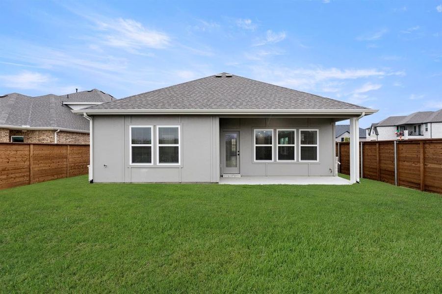 Exterior details and patio area of a home in Solterra, Mesquite (Image 3). Exterior details and patio area of a home in Solterra, Mesquite (Image 3).