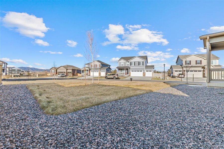 Exterior details and patio area of a home in Vantage, Berthoud (Image 28).