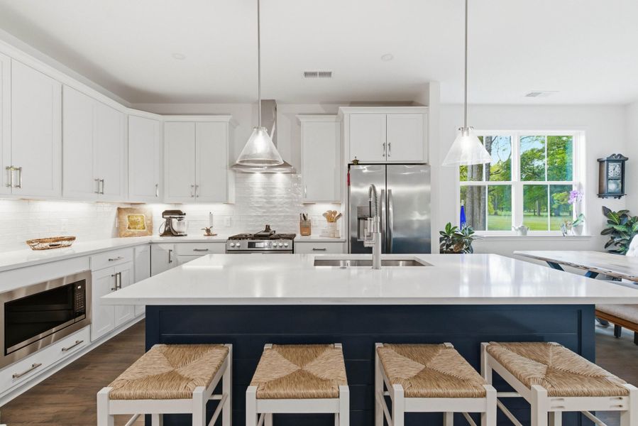 Furnished interior view inside a new home in , Santee (Image 53).