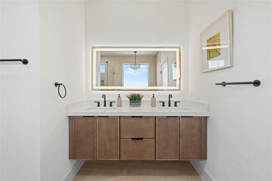 Furnished interior view inside a new home in , Dallas (Image 27).