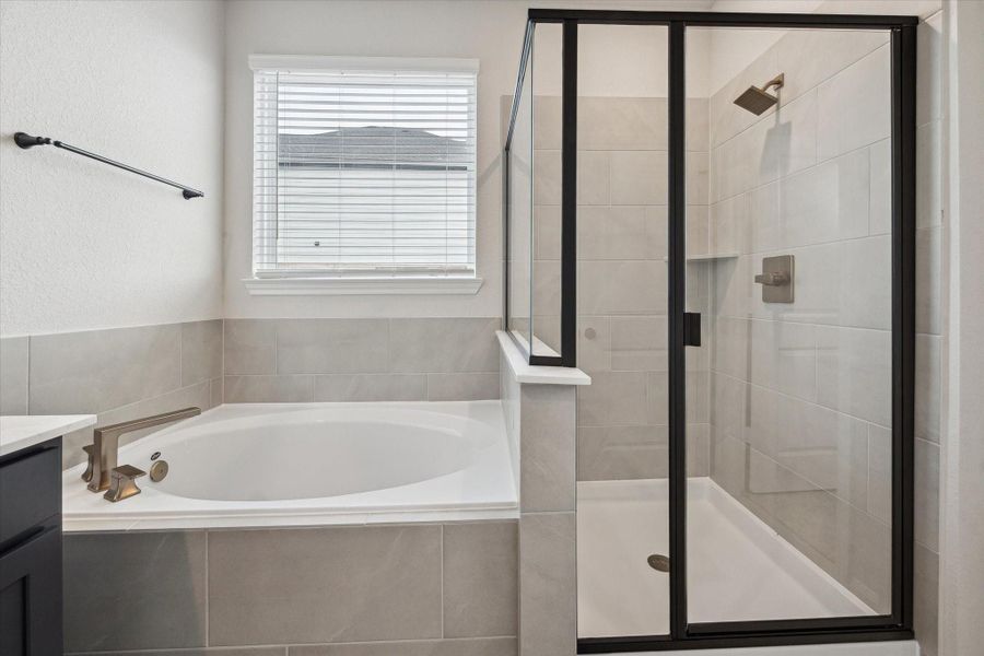 Furnished interior view inside a new home in Elyson, Katy (Image 9).