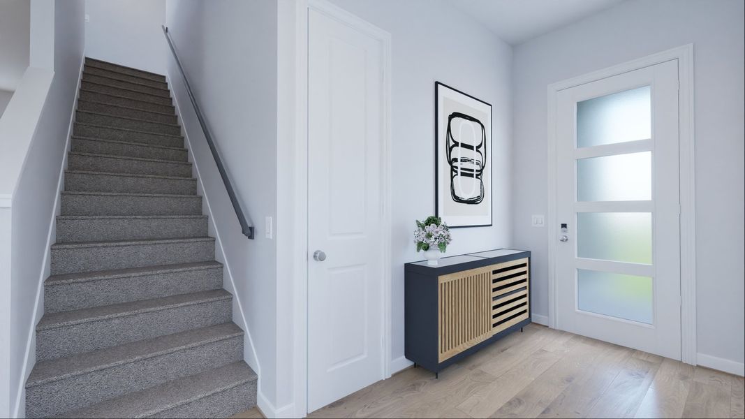 Representative furnished interior of a home built from the Elizabeth by New Home Co. in The Villas Collection at Novel, Austin (Image 7). Representative furnished interior of a home built from the Elizabeth by New Home Co. in The Villas Collection at Novel, Austin (Image 7).