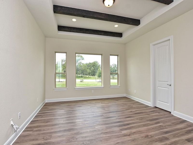 Representative unfurnished interior of a home built from the Siena II by Giddens Homes in Clearwater Ranch, Liberty Hill (Image 147).