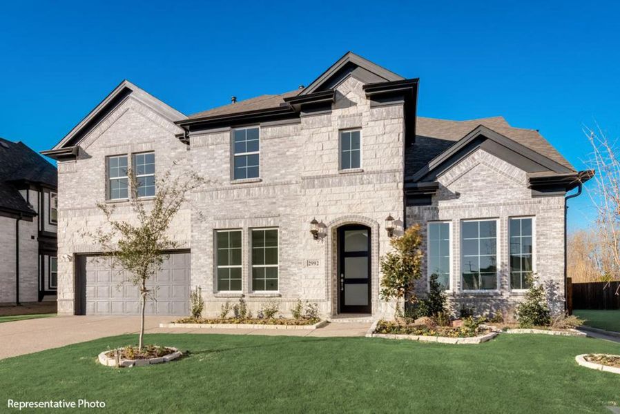 Representative exterior photo of a completed home built from the Grand Monterra II by Grand Homes in Grand Oaks, Celina, TX (Image 25).