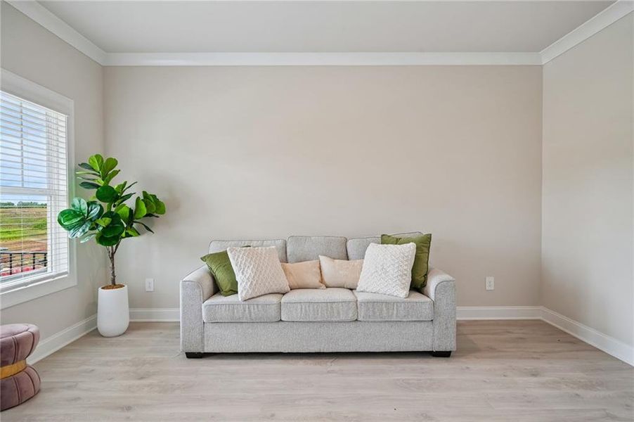 Furnished interior view inside a new home in River Pointe, Monroe (Image 32). Furnished interior view inside a new home in River Pointe, Monroe (Image 32).