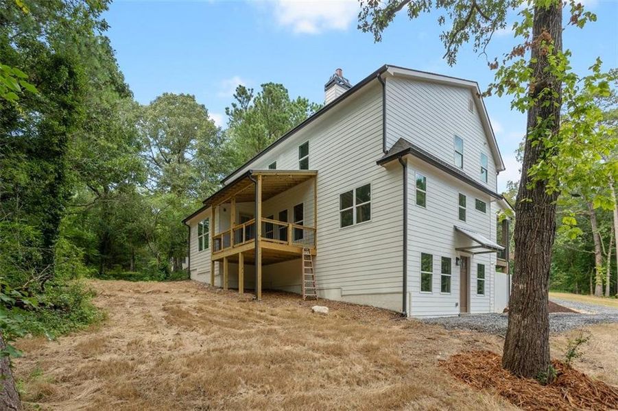 Exterior details and patio area of a home in , Canton (Image 3).
