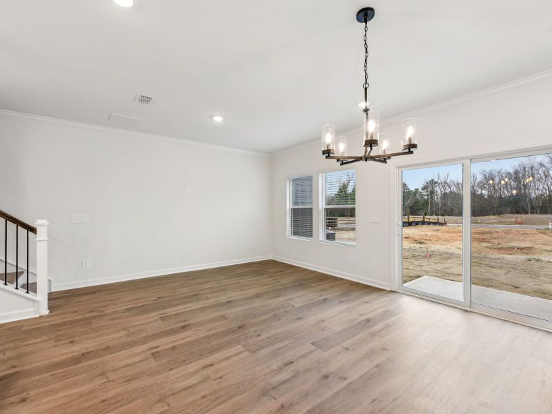 Spacious, unfurnished interior of a new home in Rocky River Towns, Charlotte (Image 9).