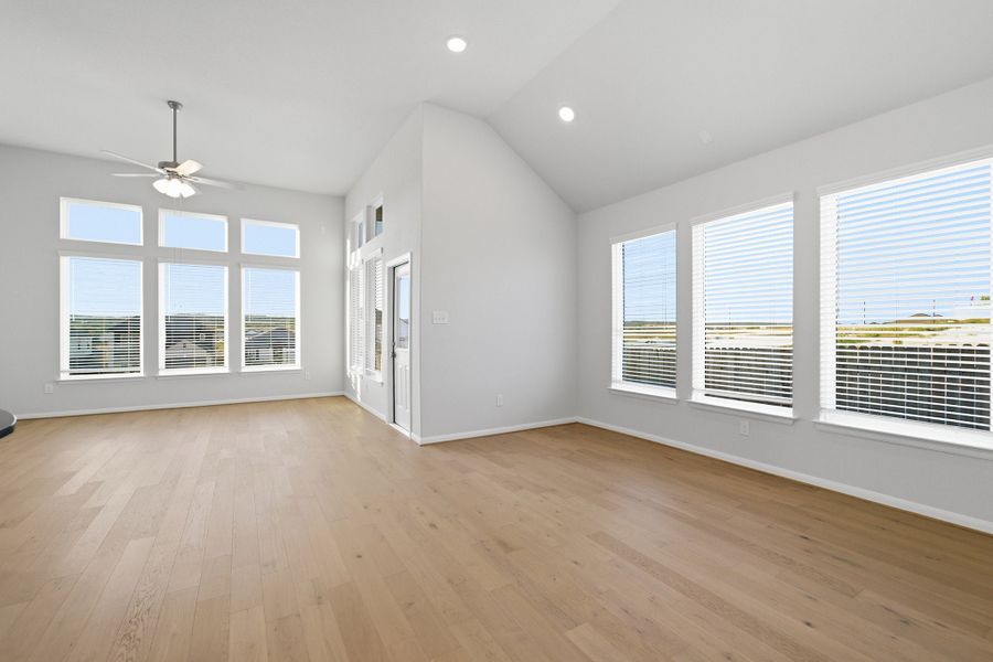Spacious, unfurnished interior of a new home in The Woodlands at Medina Hills, Mico (Image 26).
