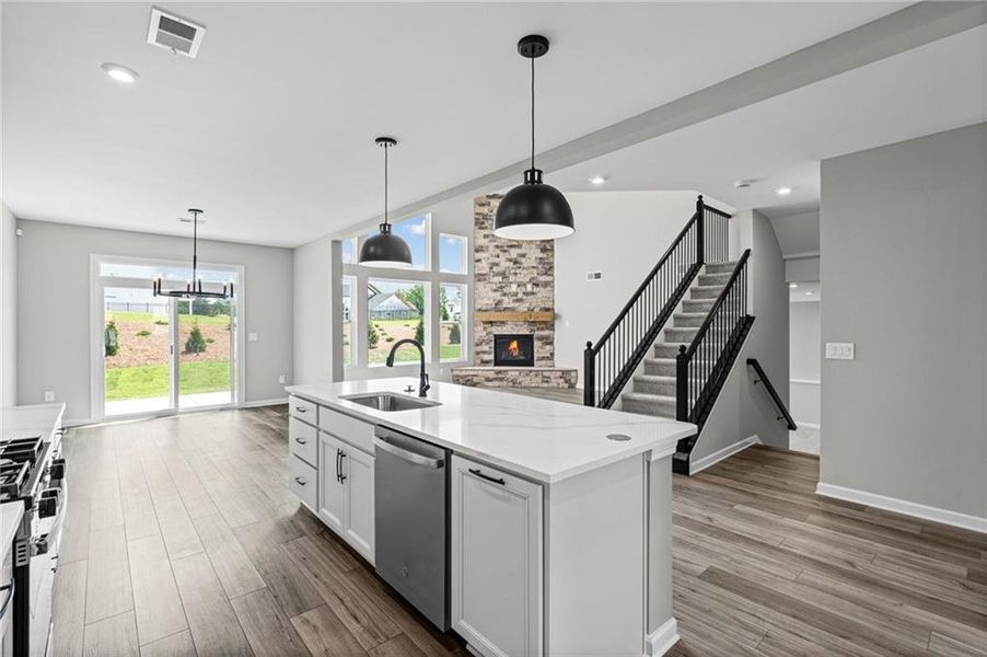 Furnished interior view inside a new home in Twin Lakes, Hoschton (Image 9).