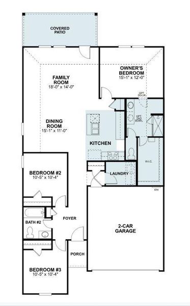 2D floor plan layout of this home in Marble Creek Crossing, Austin, TX (Image 4). 2D floor plan layout of this home in Marble Creek Crossing, Austin, TX (Image 4).