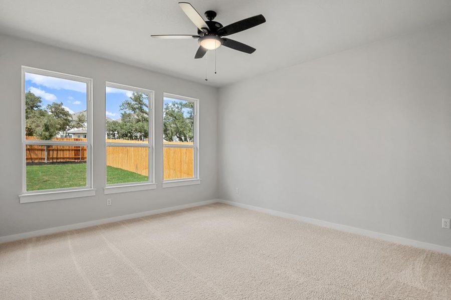 Spacious, unfurnished interior of a new home in Terrace Collection at Heritage, Dripping Springs (Image 27). Spacious, unfurnished interior of a new home in Terrace Collection at Heritage, Dripping Springs (Image 27).