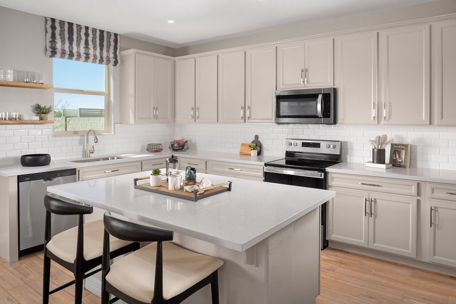 Representative furnished interior of a home built from the Plan by Beazer Homes in Highpointe at Northpointe, Peoria (Image 13).