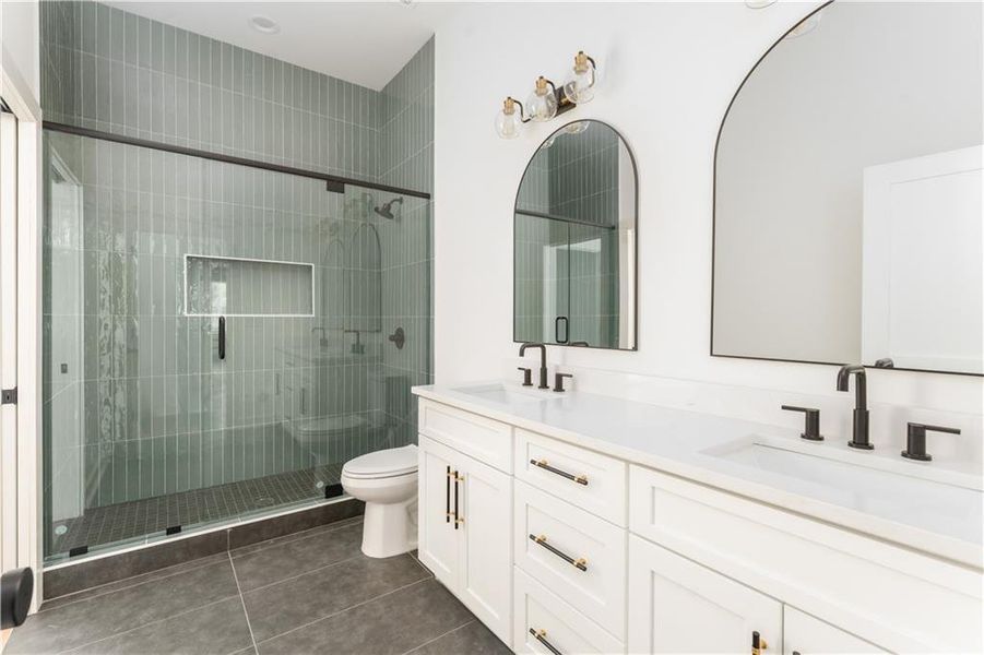 Furnished interior view inside a new home in , Atlanta (Image 16). Furnished interior view inside a new home in , Atlanta (Image 16).