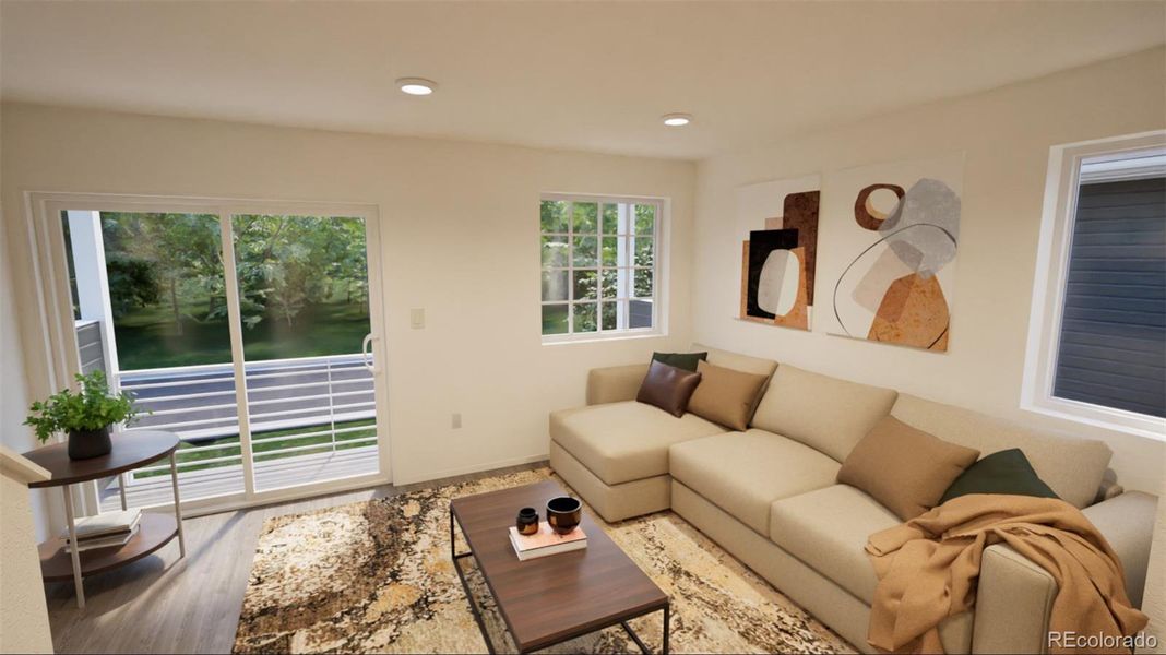Furnished interior view inside a new home in , Commerce City (Image 7).