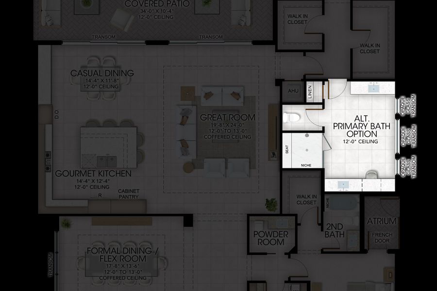 2D floor plan layout for the Addison by GL Homes in Valencia Del Mar, Boynton Beach, FL (Image 8). 2D floor plan layout for the Addison by GL Homes in Valencia Del Mar, Boynton Beach, FL (Image 8).