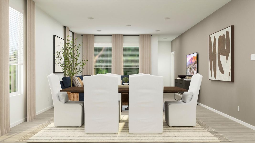 Furnished interior view inside a new home in Moore Landing, Magnolia (Image 28).