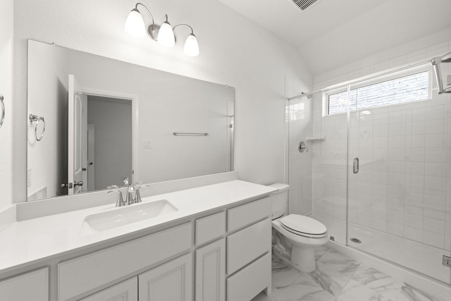 Furnished interior view inside a new home in Creekview Meadows, Pilot Point (Image 12).