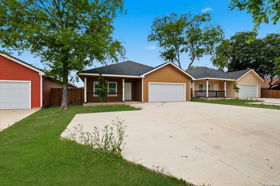 Front exterior of a new home in , San Antonio, TX, highlighting curb appeal (Image 20).