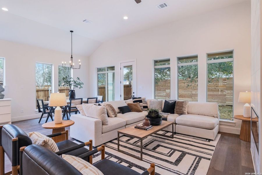 Furnished interior view inside a new home in , New Braunfels (Image 31).