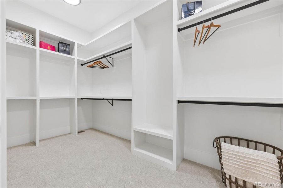 Primary walk in closet