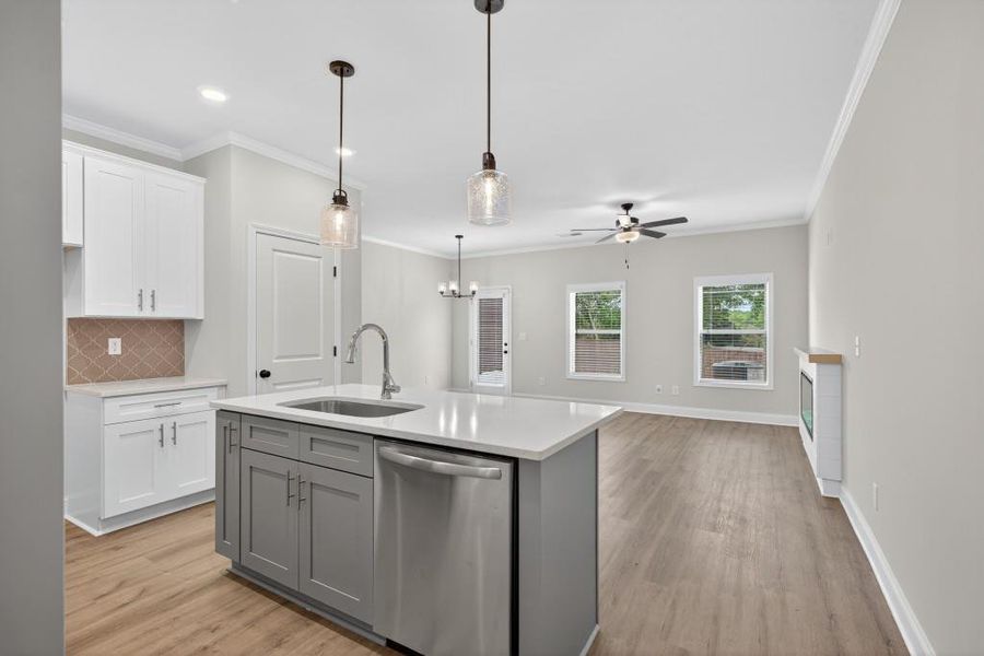 Furnished interior view inside a new home in Medlock Park, Austell (Image 5).