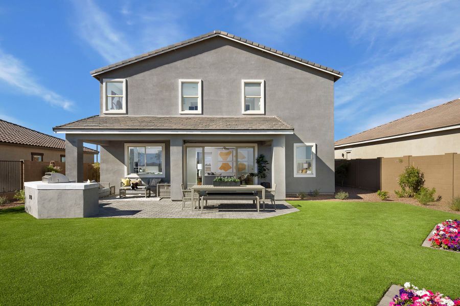 Representative exterior details of a home built from the Lagoon by Mattamy Homes in Tierra Vistoso, Surprise (Image 3).