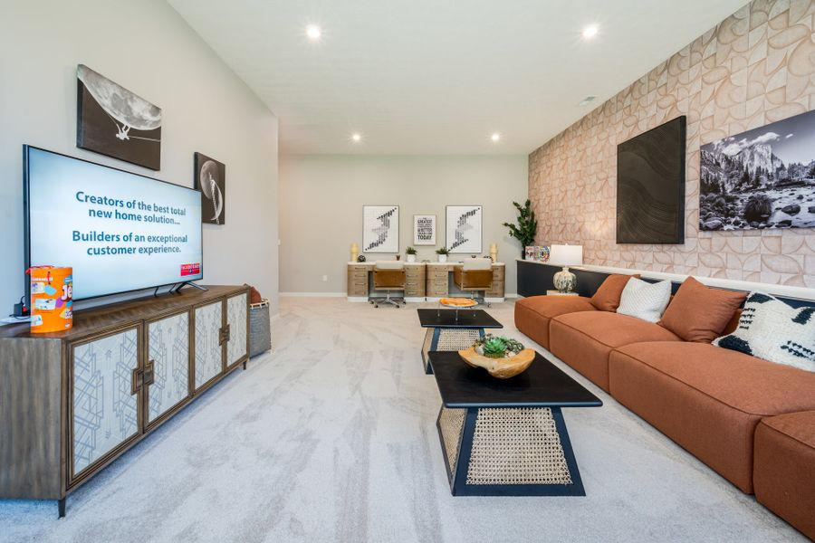 Representative furnished interior of a home built from the Blair by Fischer Homes in Twin Lakes, Hoschton (Image 53).