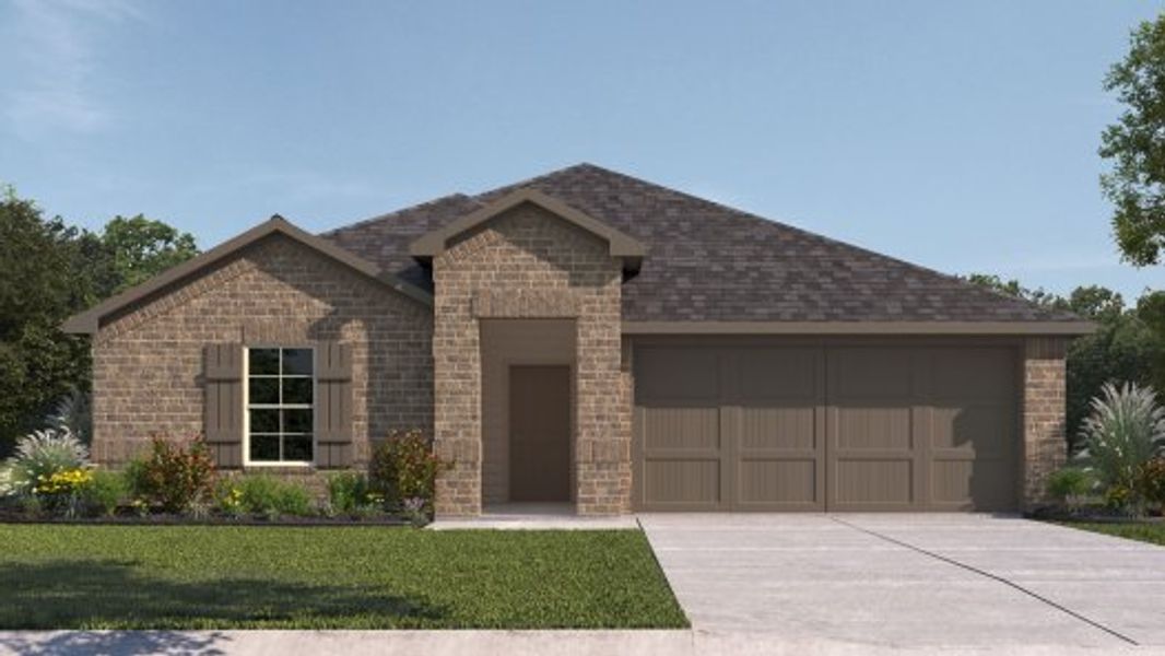 Representative exterior photo of a completed home built from the The Kingston by D.R. Horton in Overlook West, Wolfforth, TX (Image 15). Representative exterior photo of a completed home built from the The Kingston by D.R. Horton in Overlook West, Wolfforth, TX (Image 15).